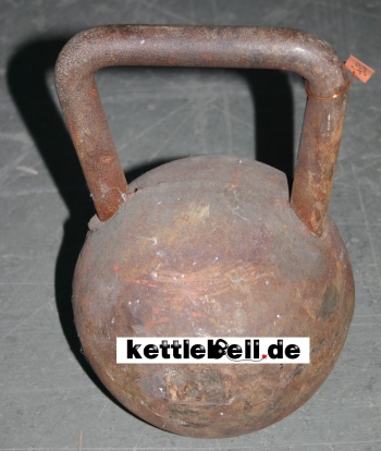 Historische Kettlebell mit langem Griff (bef�llbar/innen hohl)